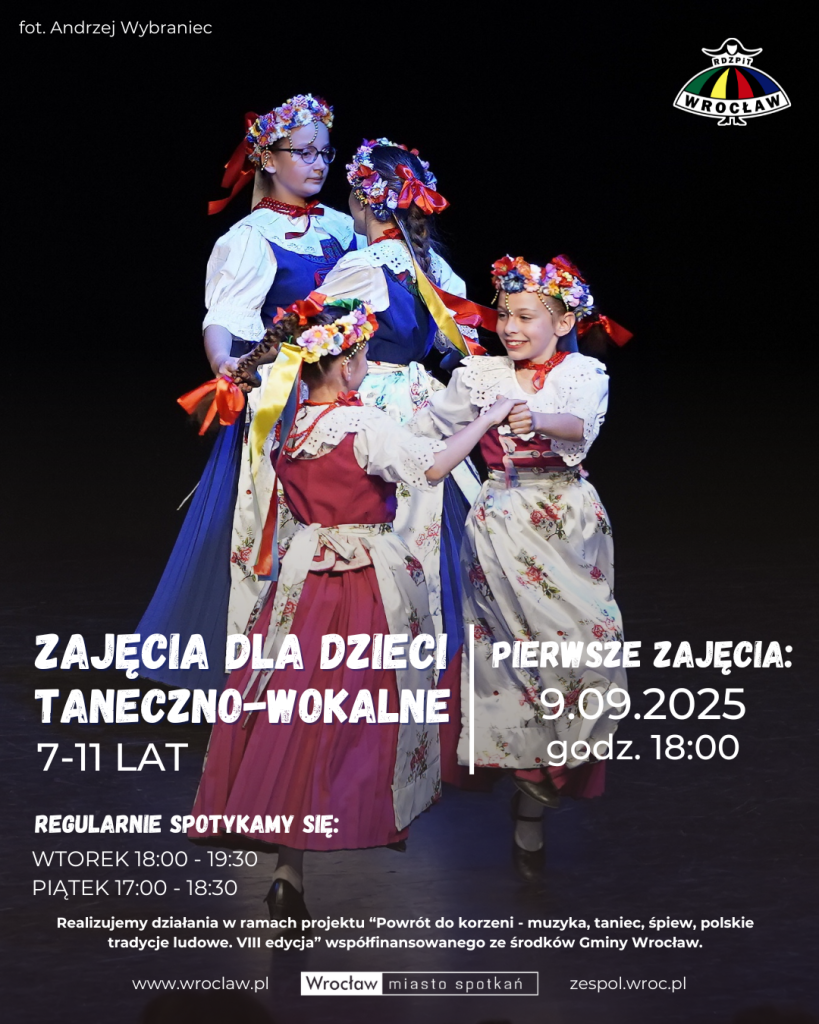 grafika naborowa na zajęcia taneczno-wokalne dla dzieci lat 7-11