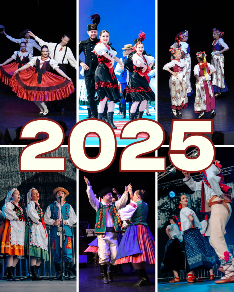 Grafika z 6-ma zdjęciami z roku 2025 i napisem "2025" w centralnej części